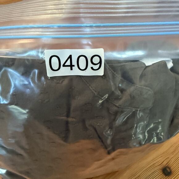 Emerson Fry Frances Dress 3 Size MED Moss Green Swiss Dot Maxi India Collection - Picture 14 of 14